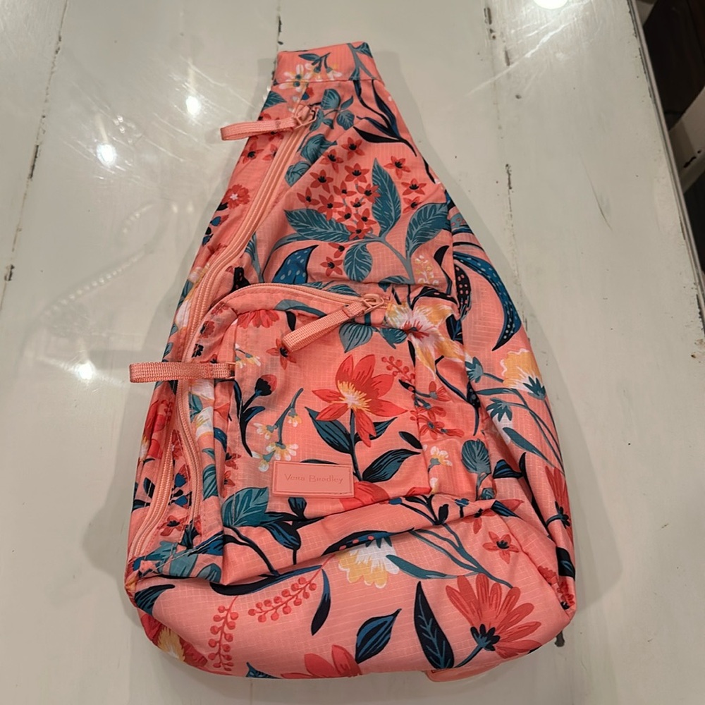 Vera Bradley Tropical sling backpack NWT